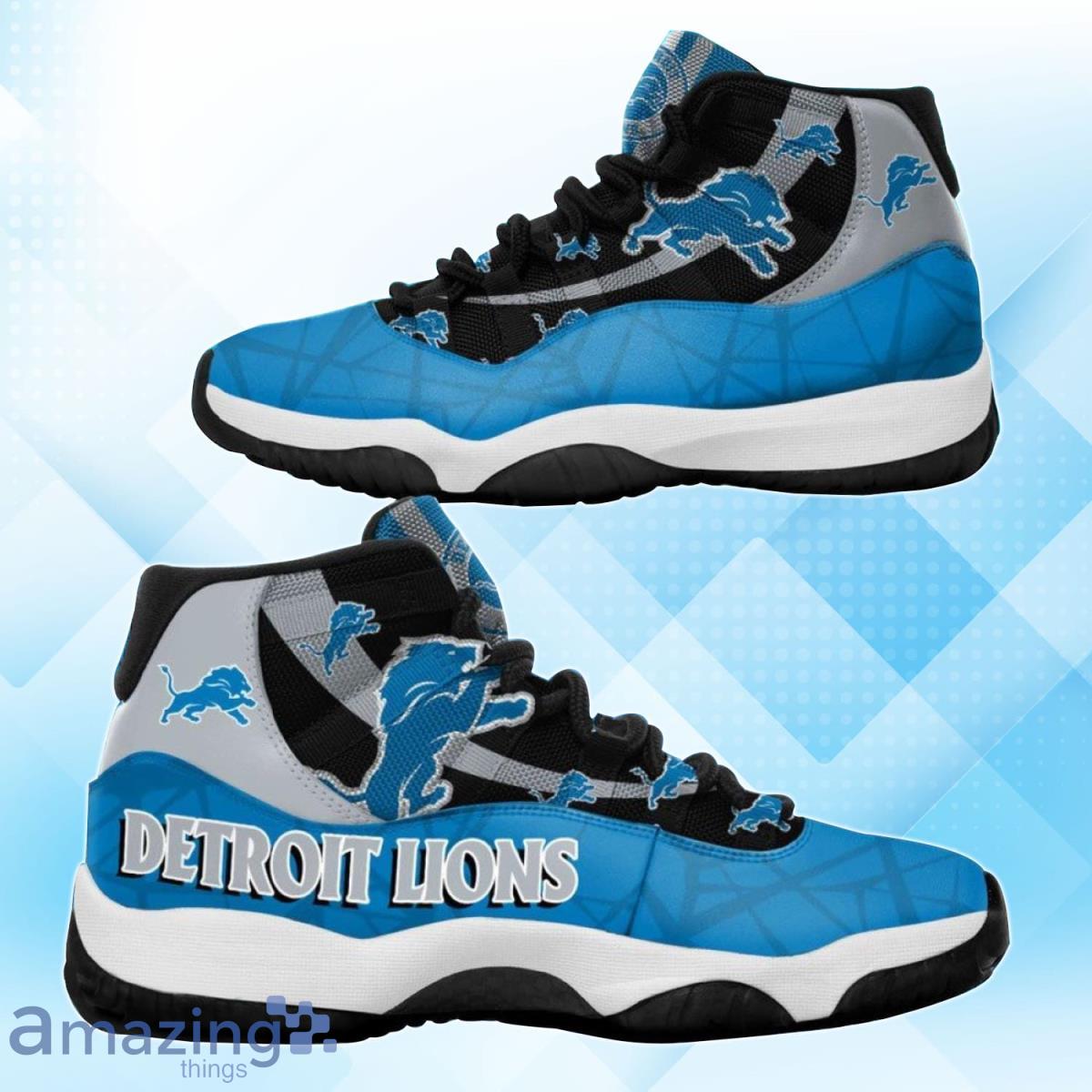 Detroit Lions NFL Air Jordan 11 Sneakers Shoes Gift For Fans