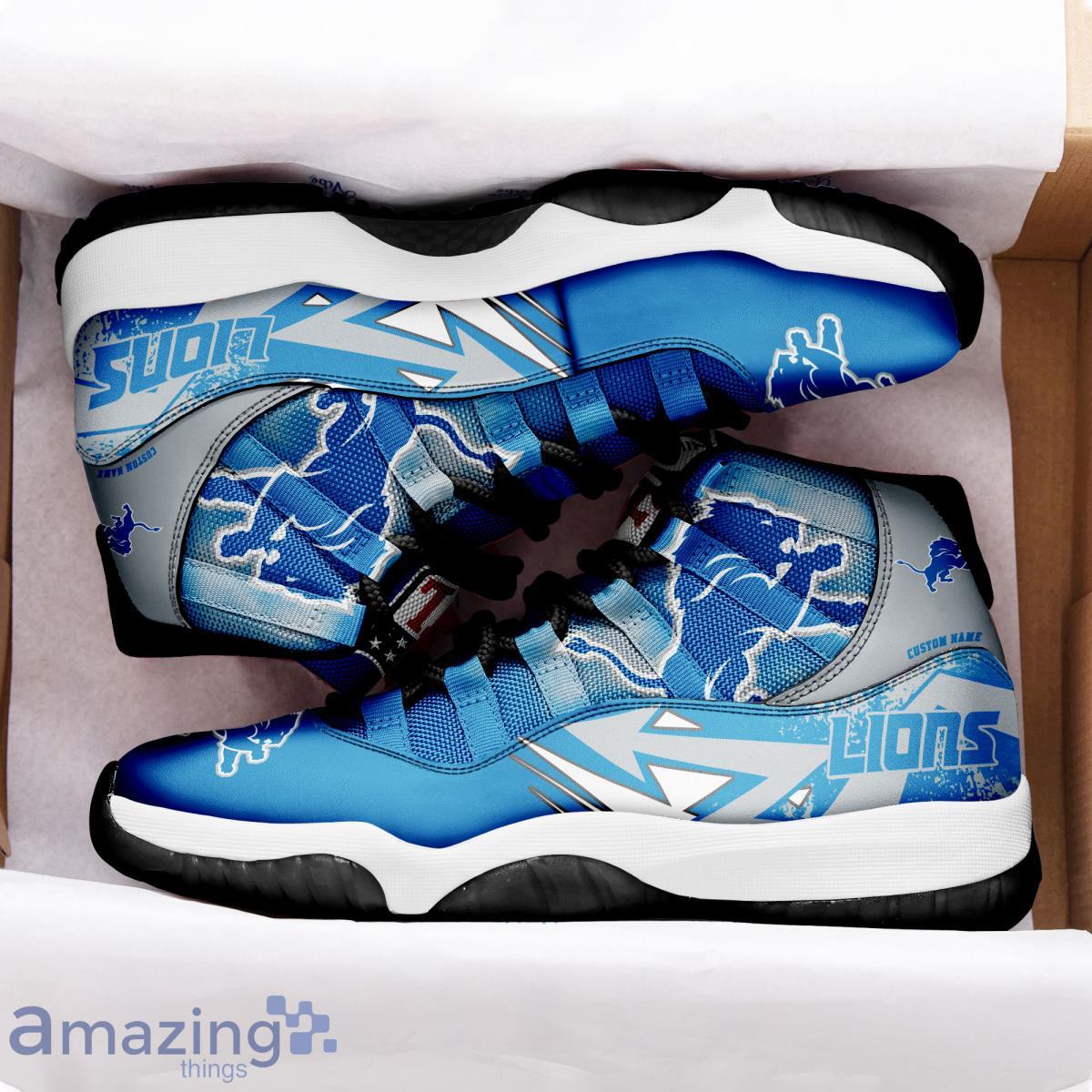 Detroit Lions NFL Air Jordan 11 Sneakers Shoes Gift For Fans - Banantees