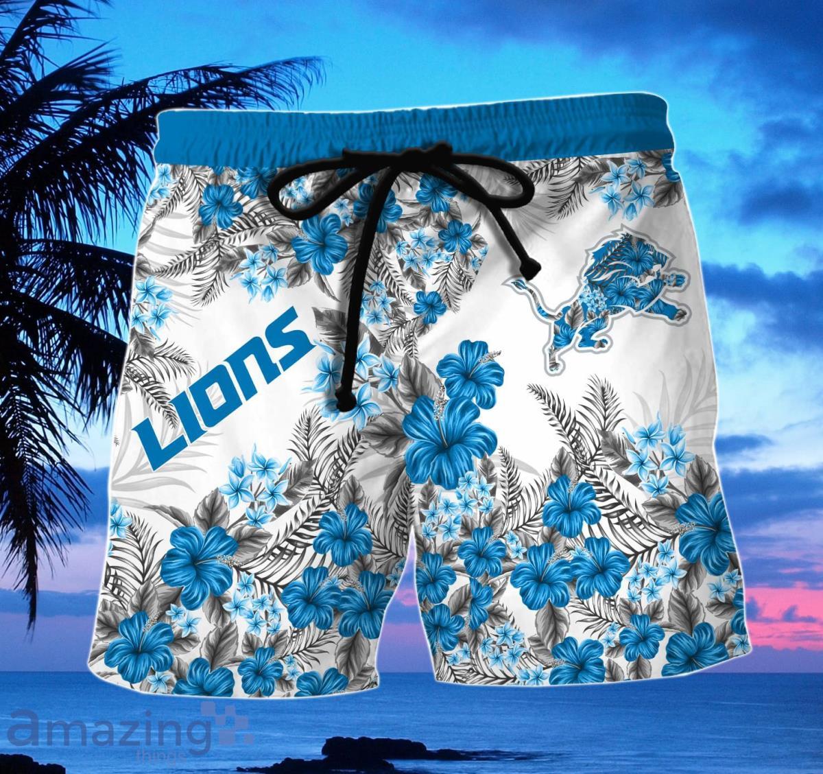 Detroit Lions Hawaiian Shirt And Shorts Mens Detroit Lions Shirts