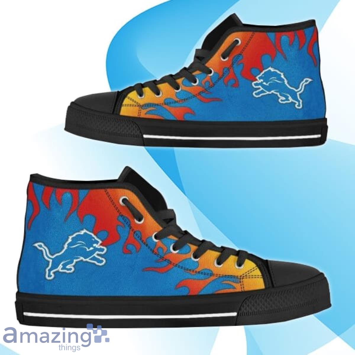 Detroit Lions NFL High Top Canvas Shoes Best Gift Men And Women Product Photo 1 Detroit Lions NFL High Top Canvas Shoes Best Gift Men And Women Product Photo 1