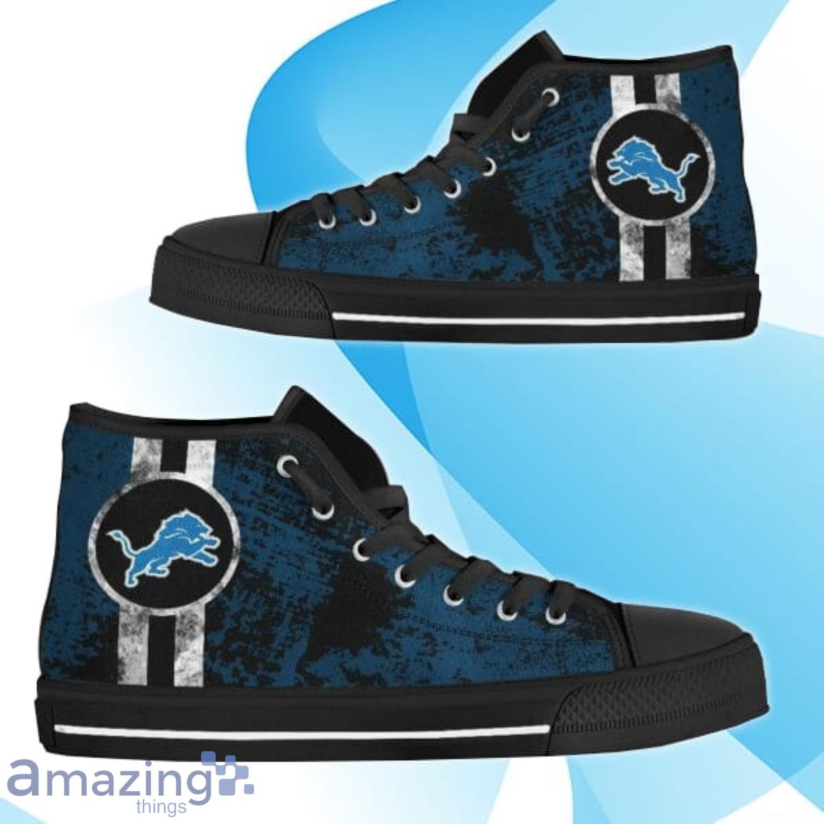 Detroit Lions NFL High Top Canvas Shoes Unique Gift Men Women