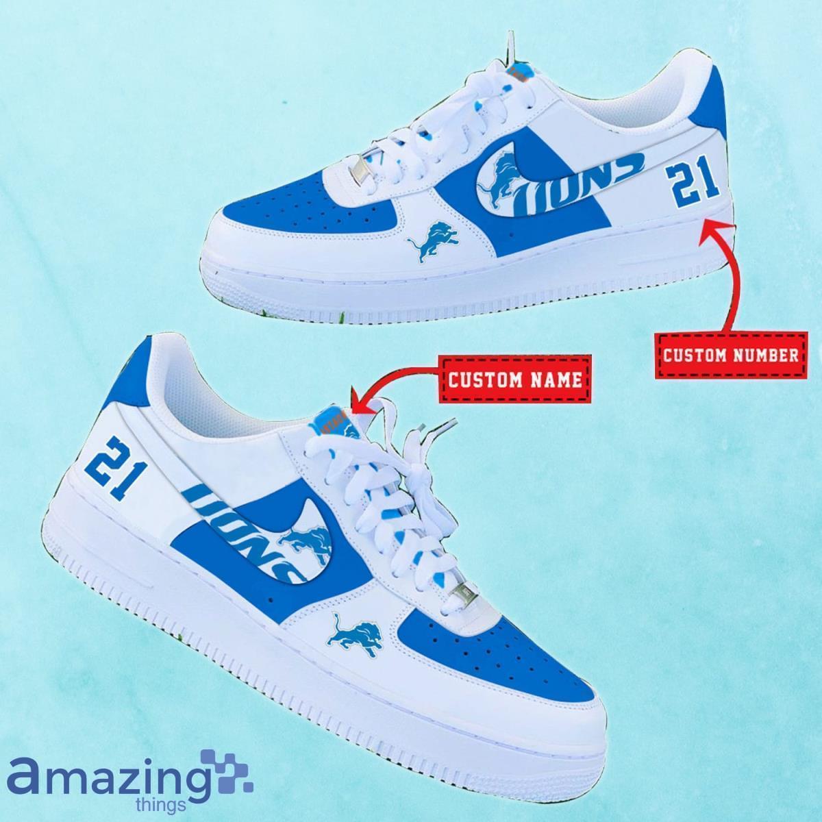 Detroit Lions NFL Air Force Shoes Gift For Fans - Freedomdesign