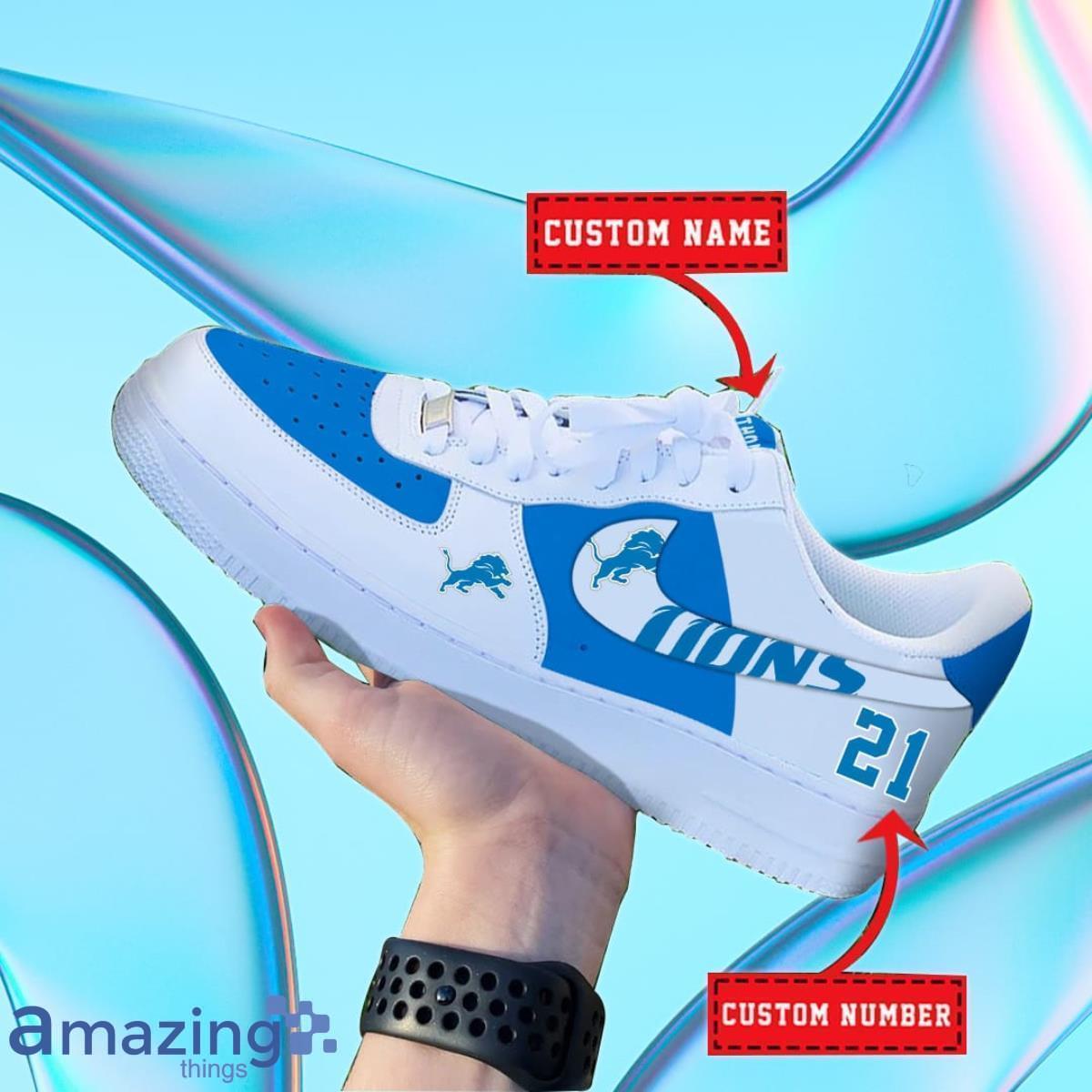 Detroit Lions NFL Personalized Premium Air Force Shoes Special Gift For Fans Product Photo 1