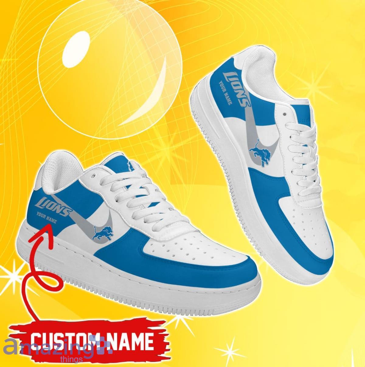 Detroit Lions Personalized Name Clunky Sneakers Special Gifts For Fans