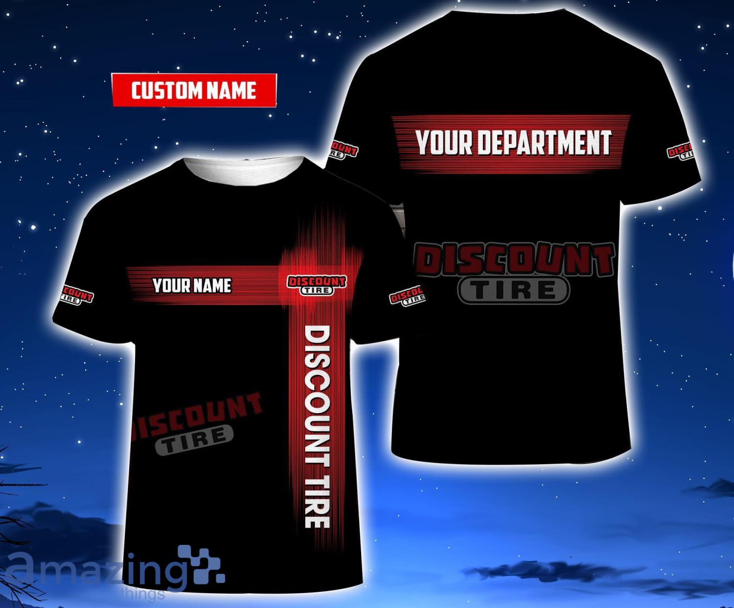 Discount Tire 3D T-Shirt For Men And Women Cute Gift Custom Name Product Photo 1