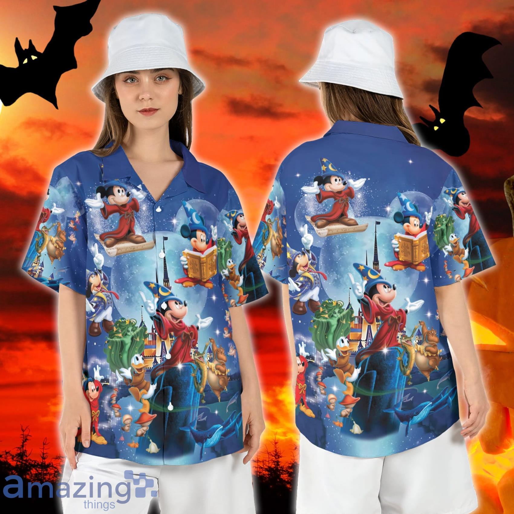 Disney Mickey And Friends Disney Fantasia Sorcerer Mickey Hawaiian Shirt  Summer Gift For Men And Women - Freedomdesign