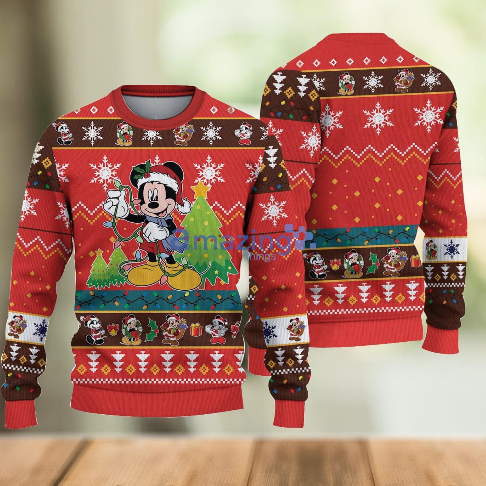 Pittsburgh Steelers Mickey Mouse Disney Ugly Christmas Sweater