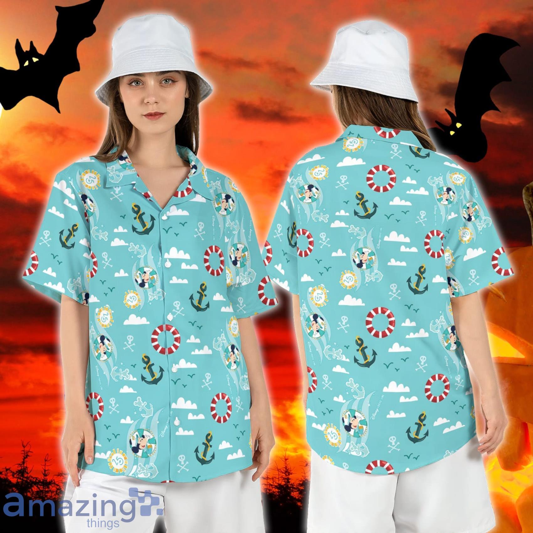 Disneyland Cruise Sliver Anniversary At Sea Cruise Line 25th Anniversary Short Sleeve Shirt Mickey Cruise Hawaiian Shirt For Men And Women Product Photo 1