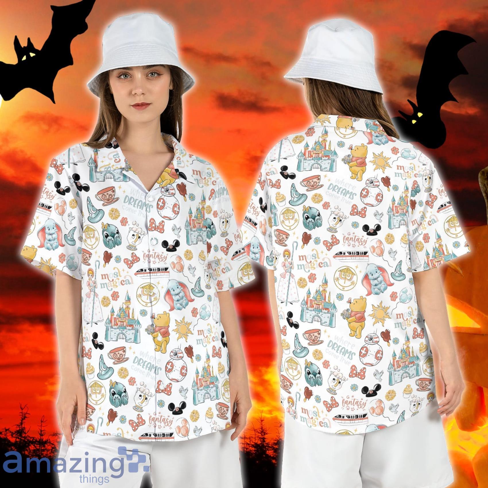 Disneyland Magic Kingdom Disneyworld Tropical Short Sleeve Shirt Winnie the Pooh Magical Summer Beach Shirt Product Photo 1 Disneyland Magic Kingdom Disneyworld Tropical Short Sleeve Shirt Winnie the Pooh Magical Summer Beach Shirt Product Photo 1