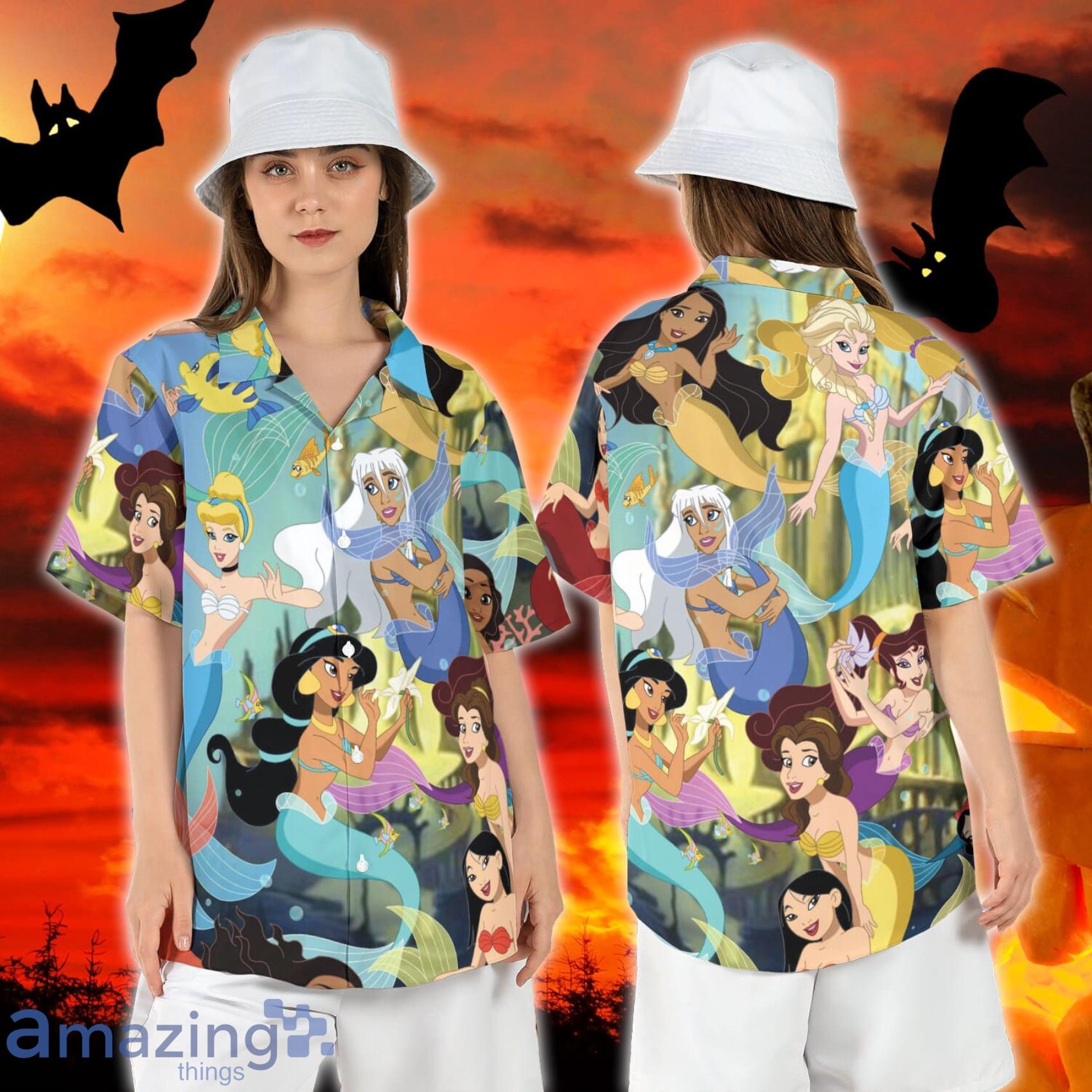 Disneyland Princess Mermaids The Little Mermaid Short Sleeve Shirt Disneyland Summer VacationShirt Disneyland Beach Shirt Product Photo 1