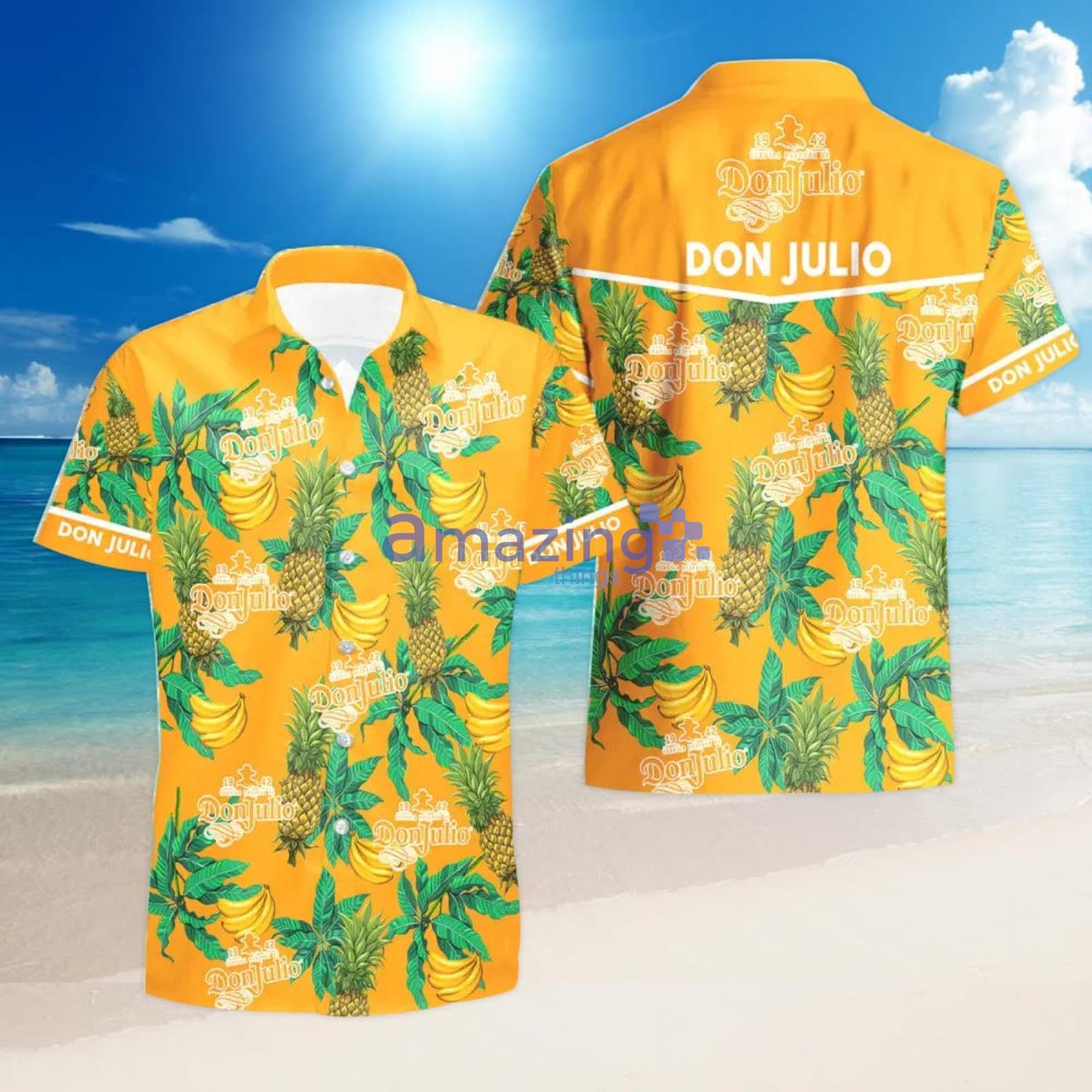 Don Julio Pineapple Banana Tropical Aloha Hawaiian Shirt And Shorts Summer Gift image Don Julio Pineapple Banana Tropical Aloha Hawaiian Shirt And Shorts Summer Gift Product Photo 2