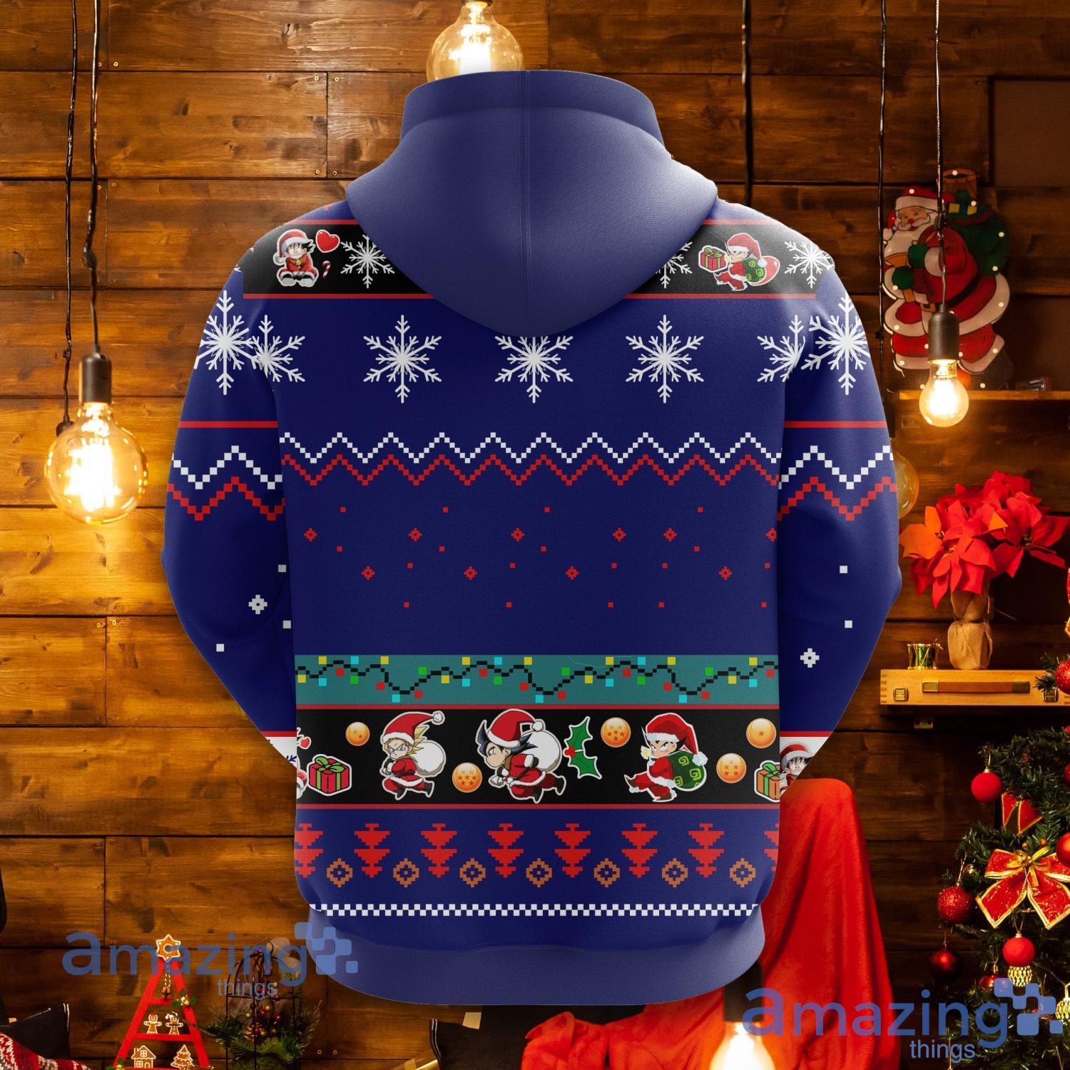 Dragon Ball Christmas Tree Christmas Cute Noel Mc Christmas Pattern All Print 3D Hoodie image Dragon Ball Christmas Tree Christmas Cute Noel Mc Christmas Pattern All Print 3D Hoodie Product Photo 2