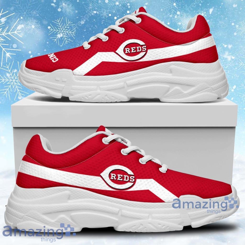 Colorful Logo Cincinnati Reds Chunky Sneakers Shoes Gift For Men