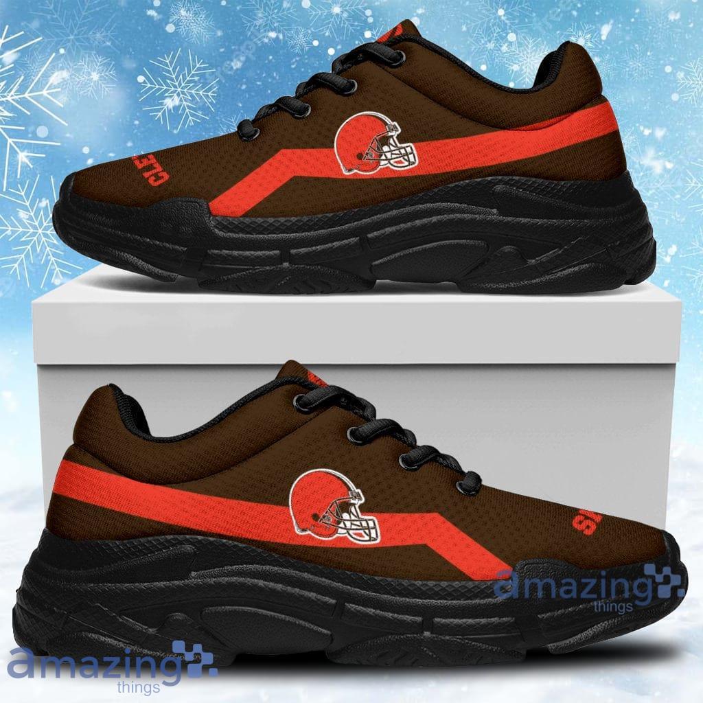 Edition Chunky Sneakers With Line Cleveland Browns Shoes Shoes Gift For Men  And Women