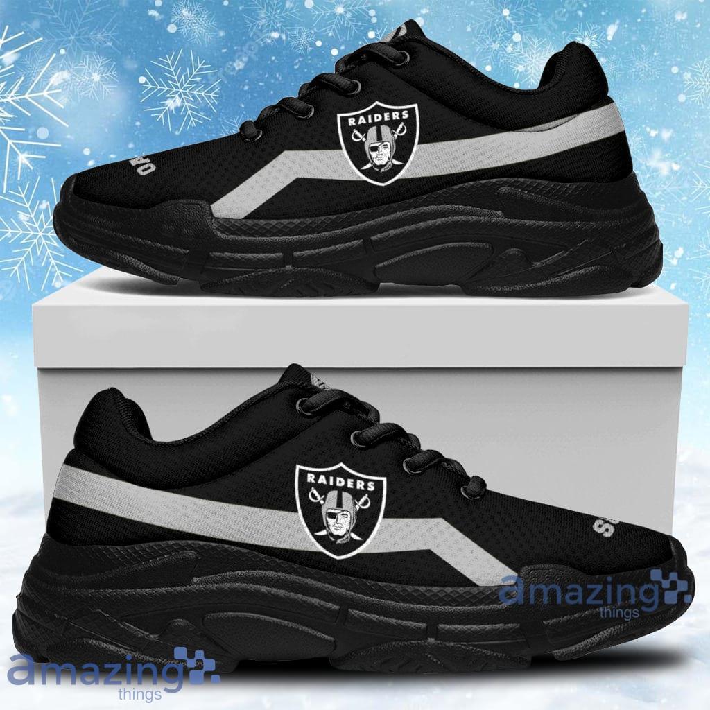Edition Chunky Sneakers With Line Oakland Raiders Shoes Shoes Gift For Men And Women Product Photo 1