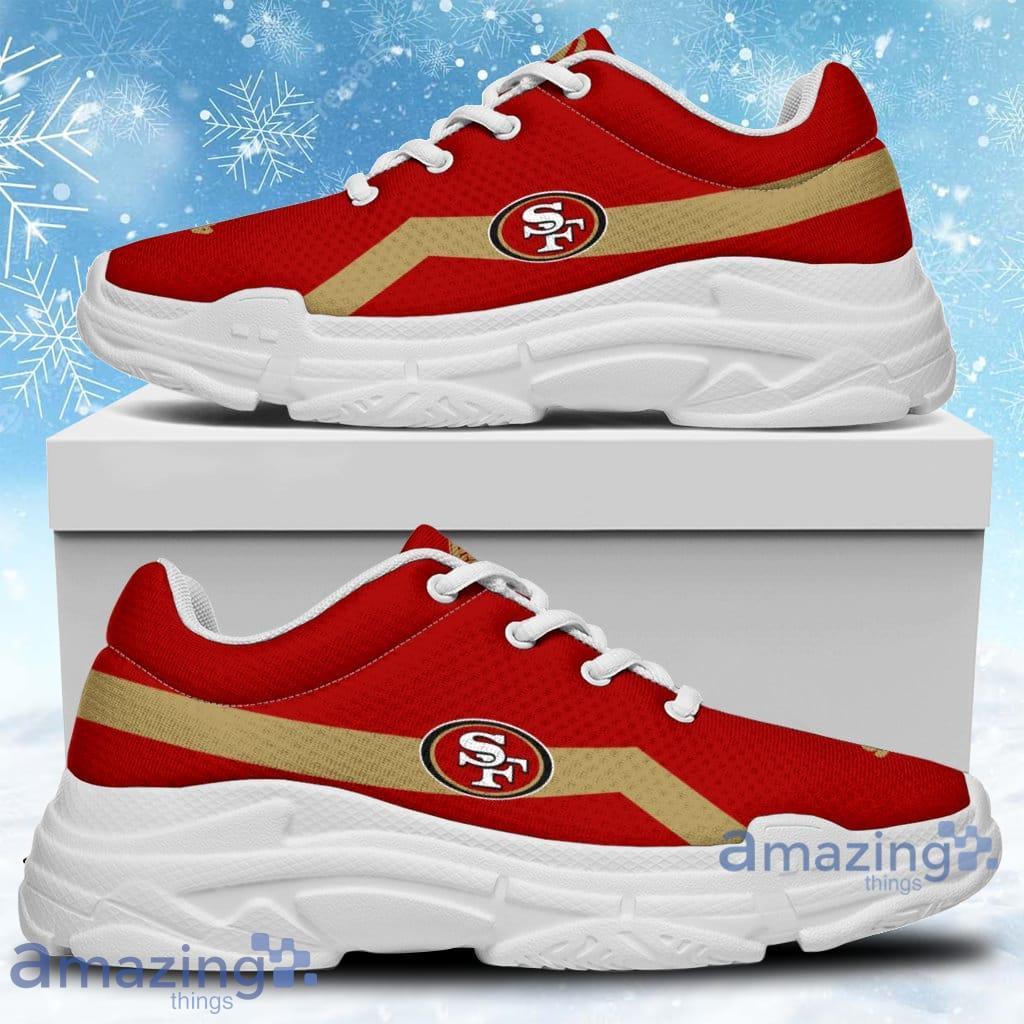 Edition Chunky Sneakers With Line San Francisco 49ers Shoes Shoes Gift For Men And Women image Edition Chunky Sneakers With Line San Francisco 49ers Shoes Shoes Gift For Men And Women Product Photo 2