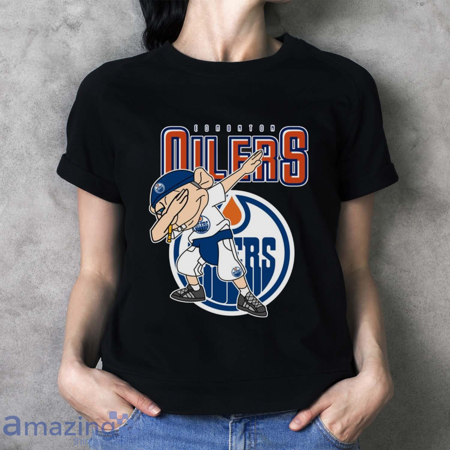 Edmonton Oilers NHL Hockey Jeffy Dabbing Sports T Shirt For Men And Women image Edmonton Oilers NHL Hockey Jeffy Dabbing Sports T Shirt For Men And Women - Ladies T-Shirt