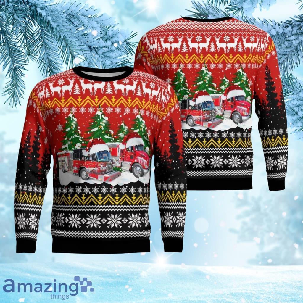 Ellendale Volunteer Fire Department, Ellendale, Delaware Christmas Aop Ugly Sweater 3D Gift For Men And Women Product Photo 1
