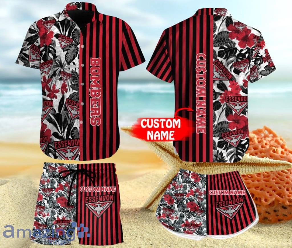 Essendon Football Club Mockup 3D Personalized Hawaiian Shirt And Shorts Gift For Men And Women Product Photo 1