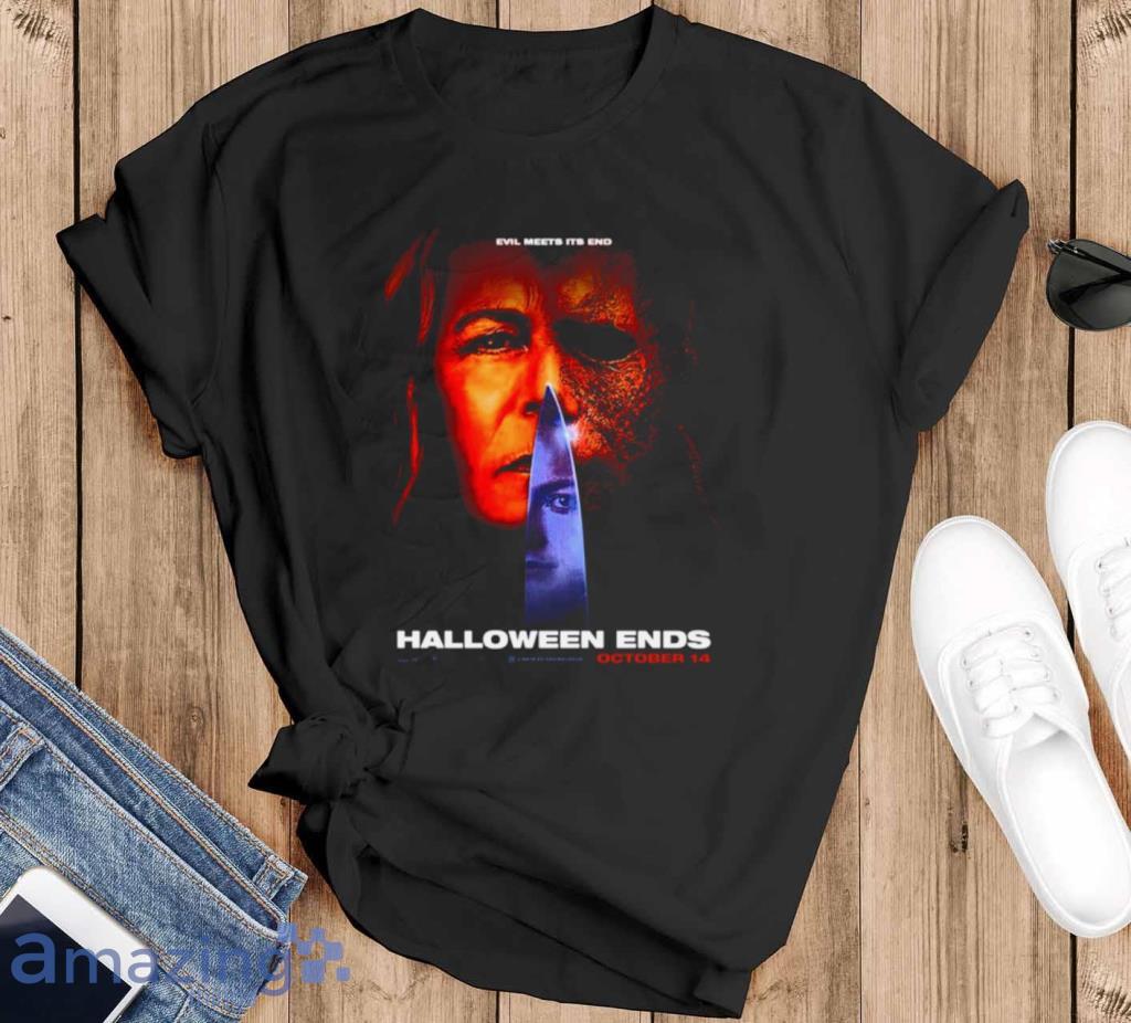 Evil Meets Its End Halloween Ends Horrors 44 Years Shirt Product Photo 1