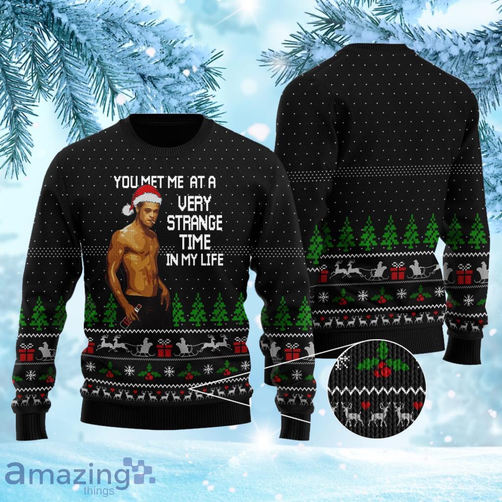 Fight Club Ugly Christmas Sweater Black Gift For Men And Women Product Photo 1