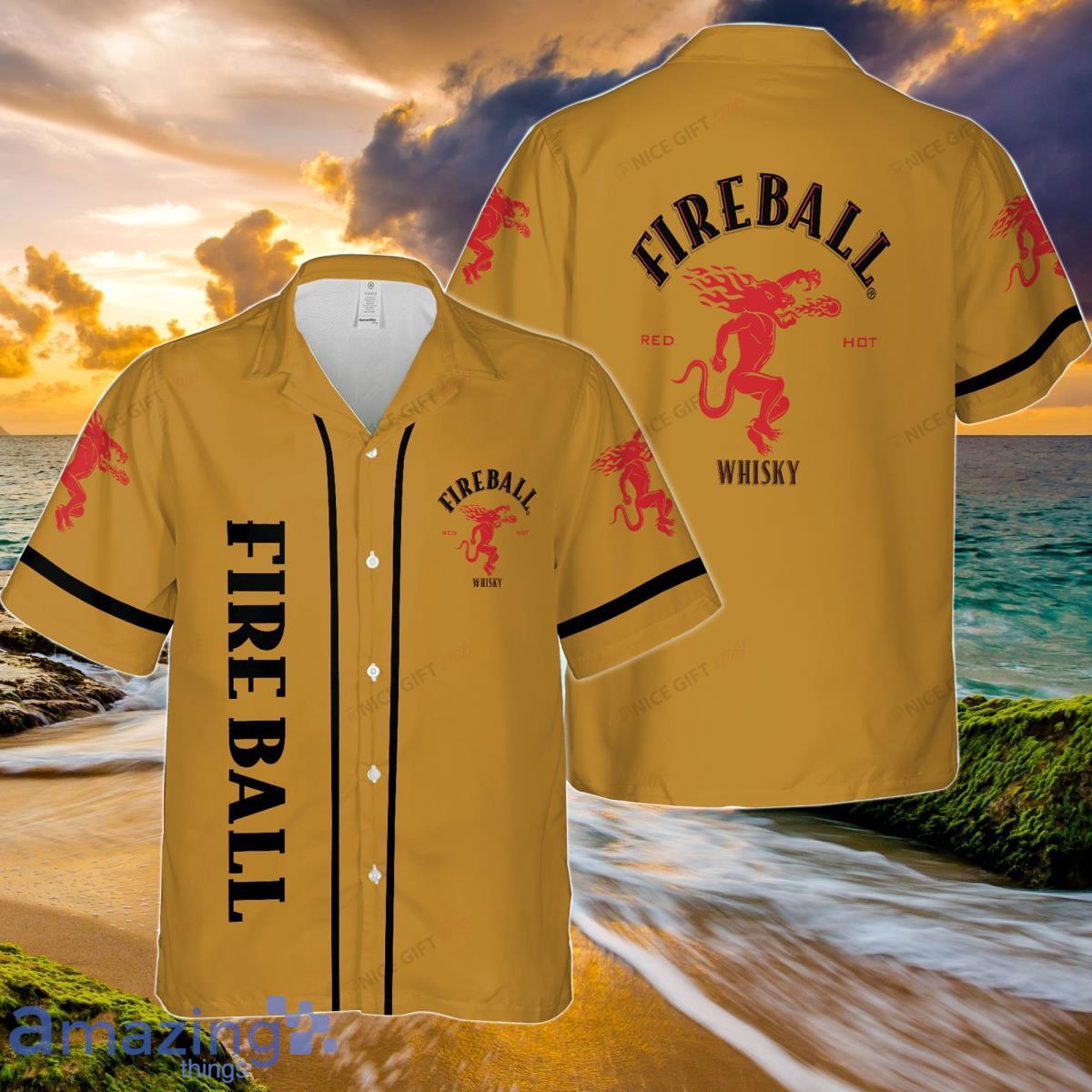 Fireball Cinnamon Whisky Hawaiian Shirt Perfect Gift For Men And Women Product Photo 1