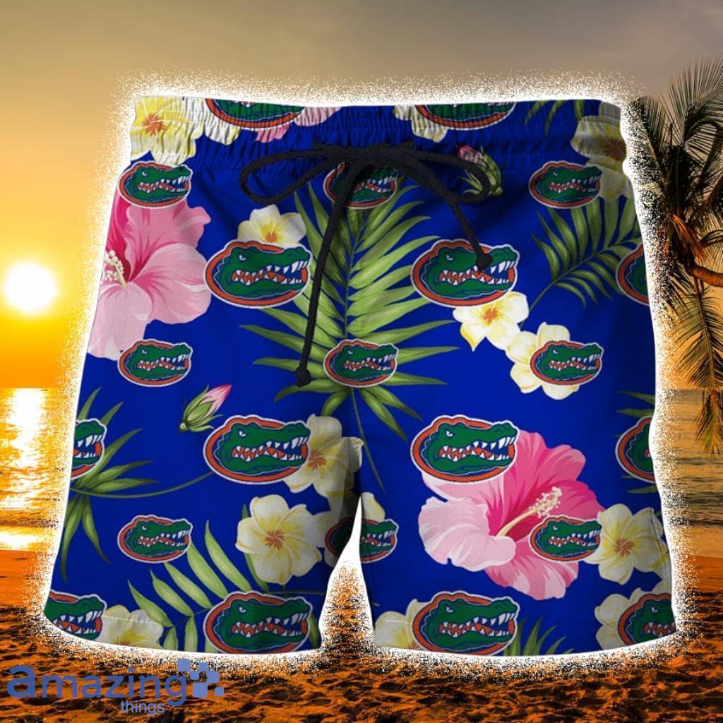 Florida Gators Summer Floral Hawaiian Shorts Gift For Fans Product Photo 1