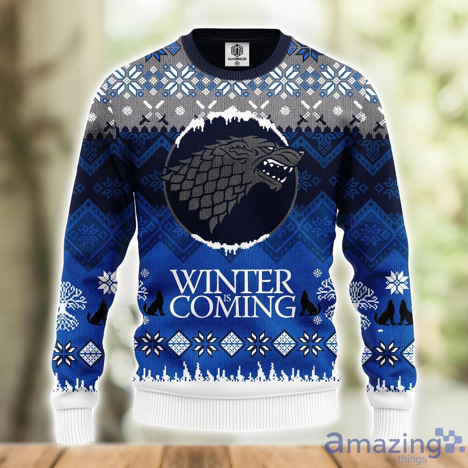 Game Of Thrones Winter Amazing Gift Ugly Christmas 3D Sweater Christmas Gift For Men And Women Product Photo 1 Game Of Thrones Winter Amazing Gift Ugly Christmas 3D Sweater Christmas Gift For Men And Women Product Photo 1