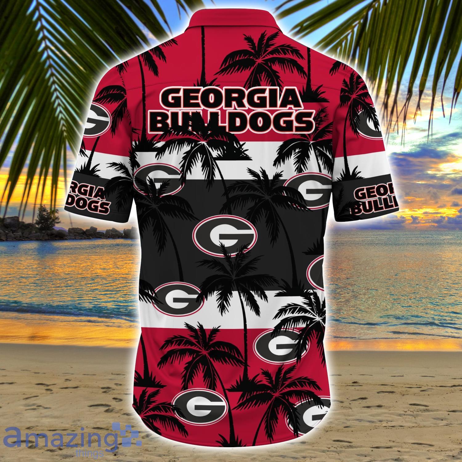 Georgia Bulldogs All Over Print Logo And Coconut Trending Summer Gift Aloha Hawaiian Shirt image Georgia Bulldogs All Over Print Logo And Coconut Trending Summer Gift Aloha Hawaiian Shirt Product Photo 3
