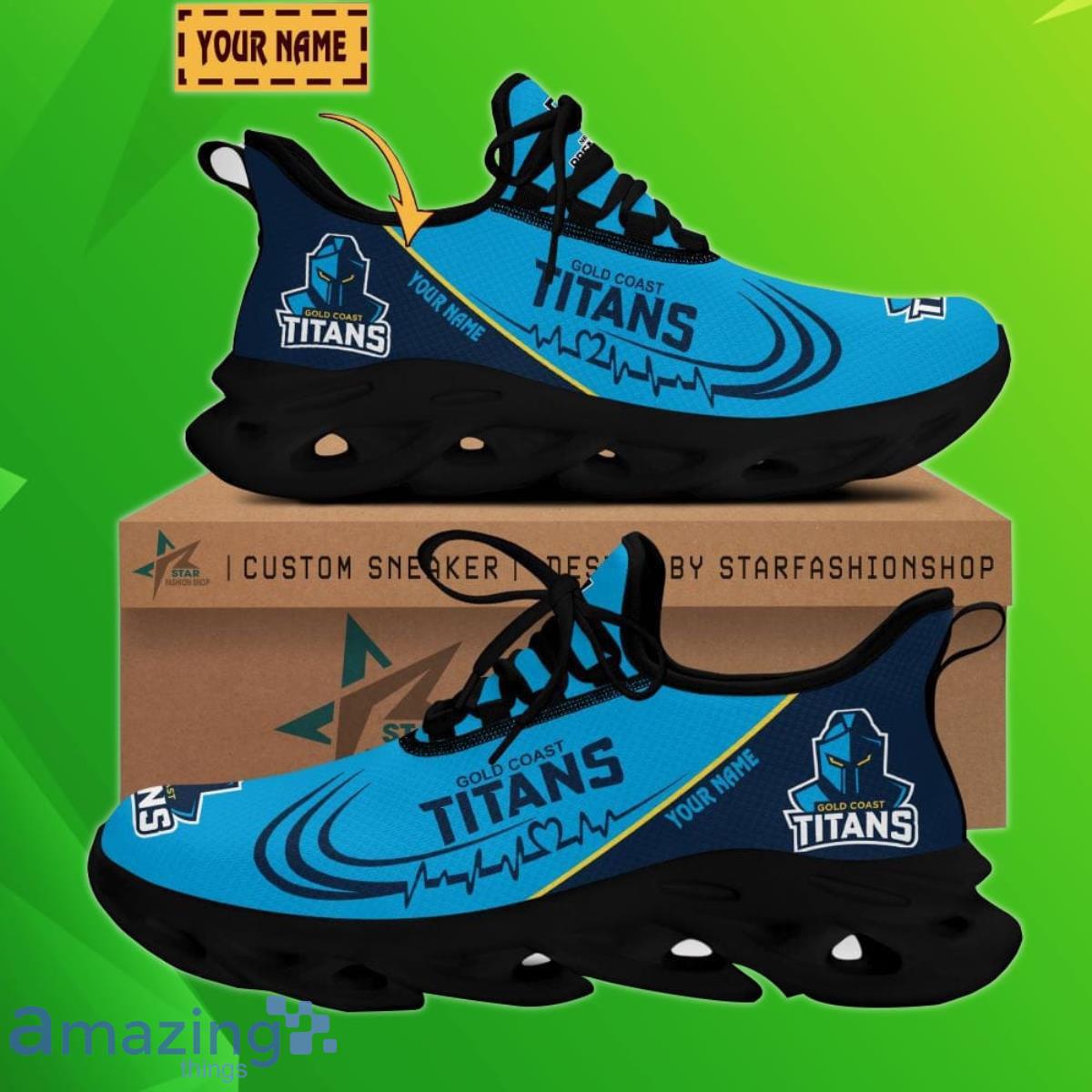 Gold Coast Titans Personalzied Name NRL Air Jordan 13 Shoes Best Gift Fans