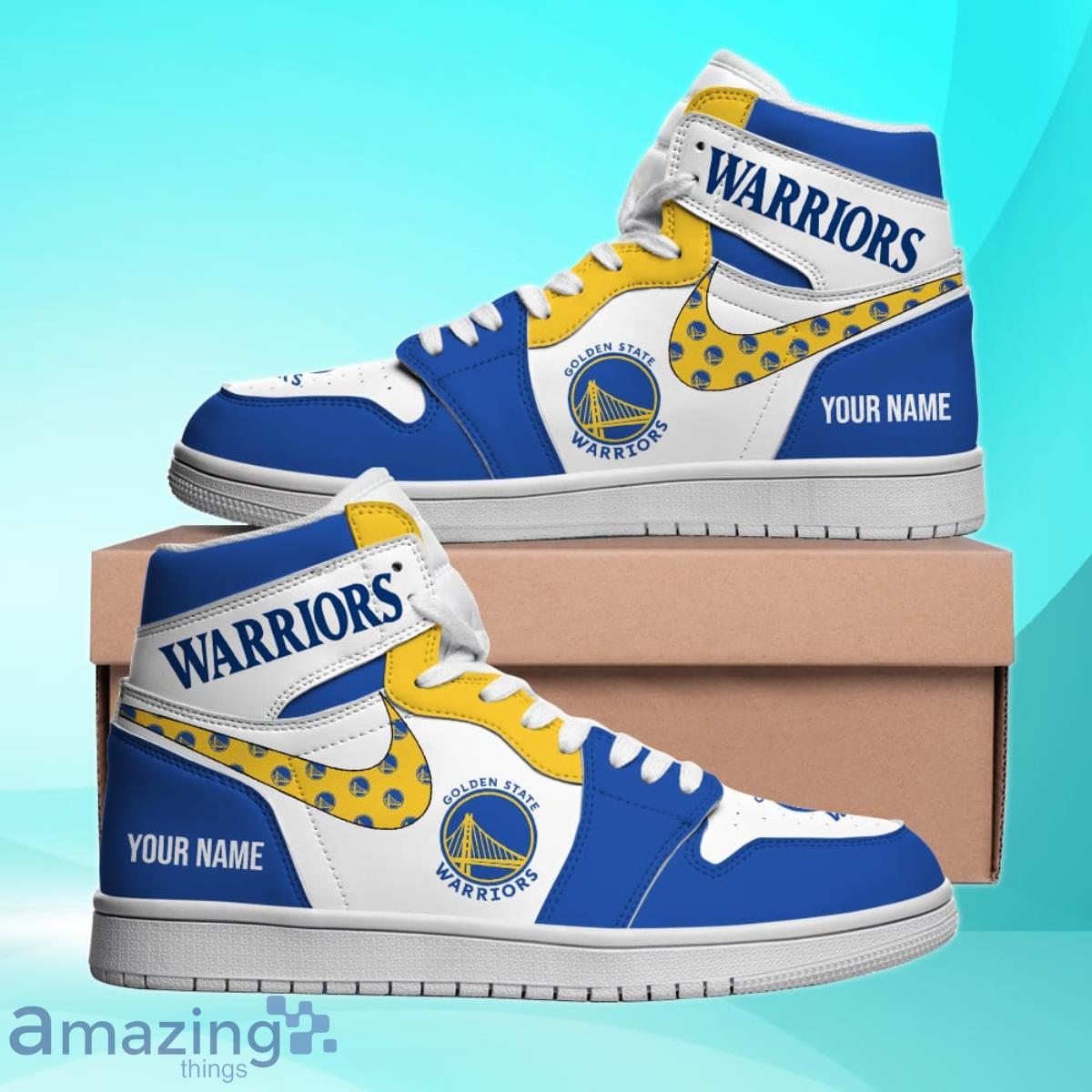 Golden State Warriors Personalized Name NBA Air Jordan HighTop Best Gift  For Fans
