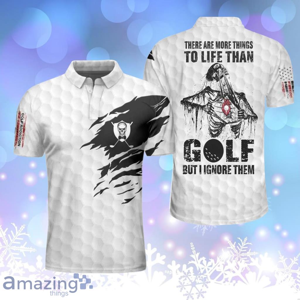 Golf Love Heart Skull Polo Shirt, Golf Pattern Skeleton Golfer American Flag Polo Shirt Product Photo 1 Golf Love Heart Skull Polo Shirt, Golf Pattern Skeleton Golfer American Flag Polo Shirt Product Photo 1