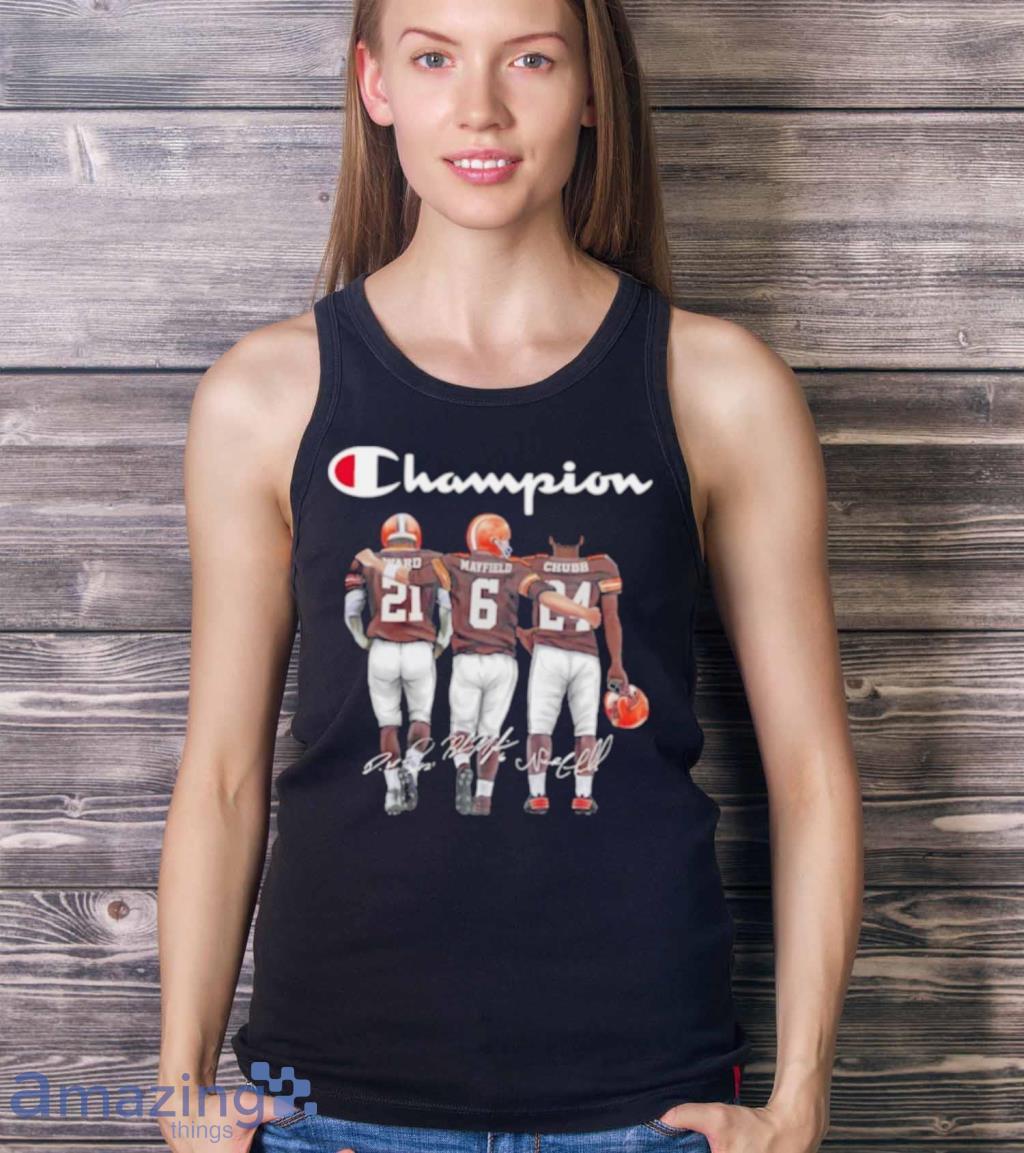 Good Cleveland Browns Ward Mayfield And Chubb Champion Shirt