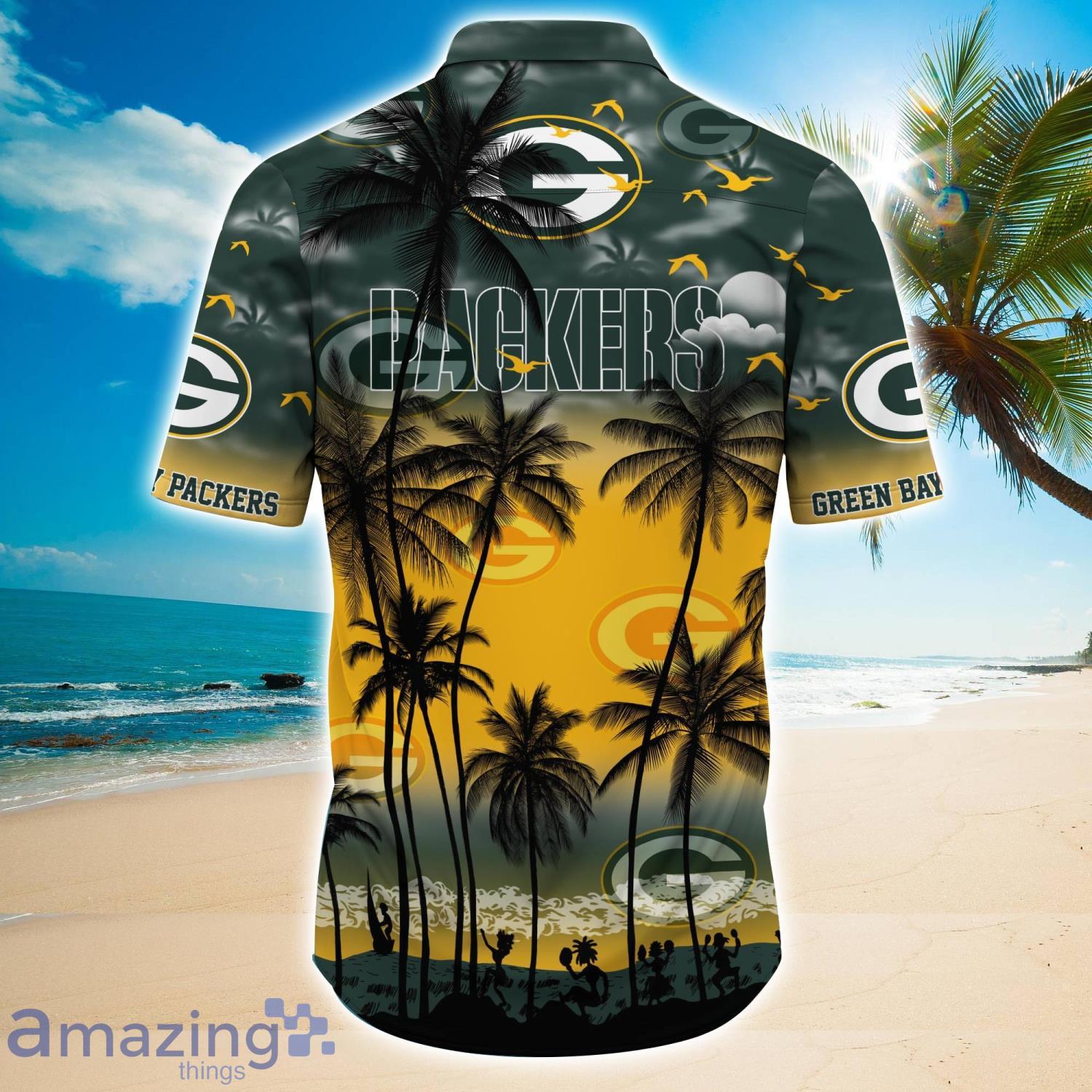 Green Bay Packers 2023 Trending Aloha Hawaiian Shirt Summer Gift For Beach Lover image Green Bay Packers 2023 Trending Aloha Hawaiian Shirt Summer Gift For Beach Lover Product Photo 3