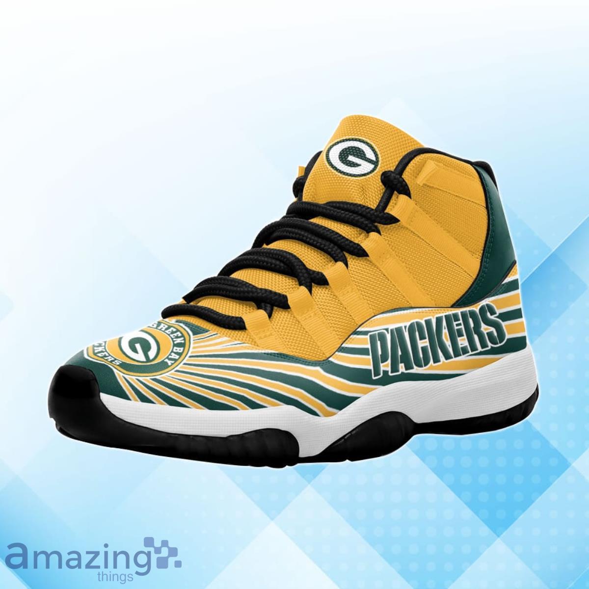 Green Bay Packers Air Jordan 11 Sneakers Best Gift For Men And Women Fans image Green Bay Packers Air Jordan 11 Sneakers Best Gift For Men And Women Fans Product Photo 2