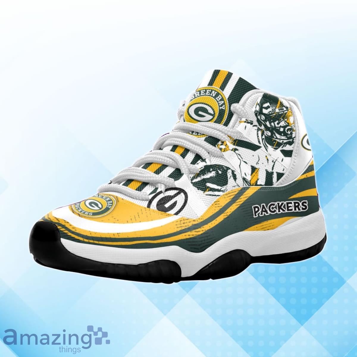 Green Bay Packers Full Print Air Jordan 11 Shoes For Men And Women