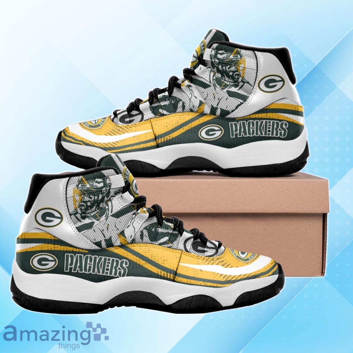 Green Bay Packers Full Print Air Jordan 11 Shoes For Men And Women