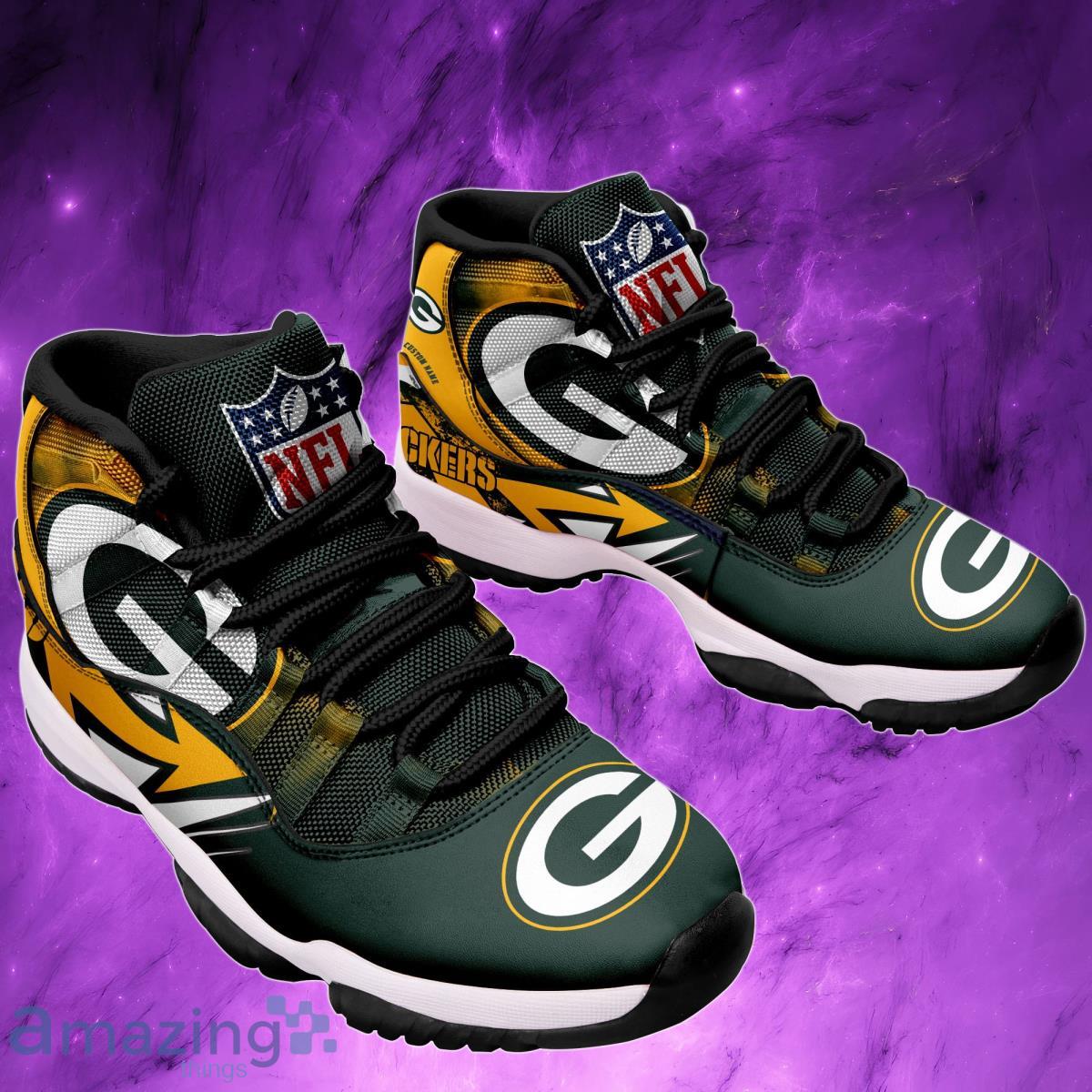 Green Bay Packers Air Jordan 11 Sneakers Gifts For Men Women