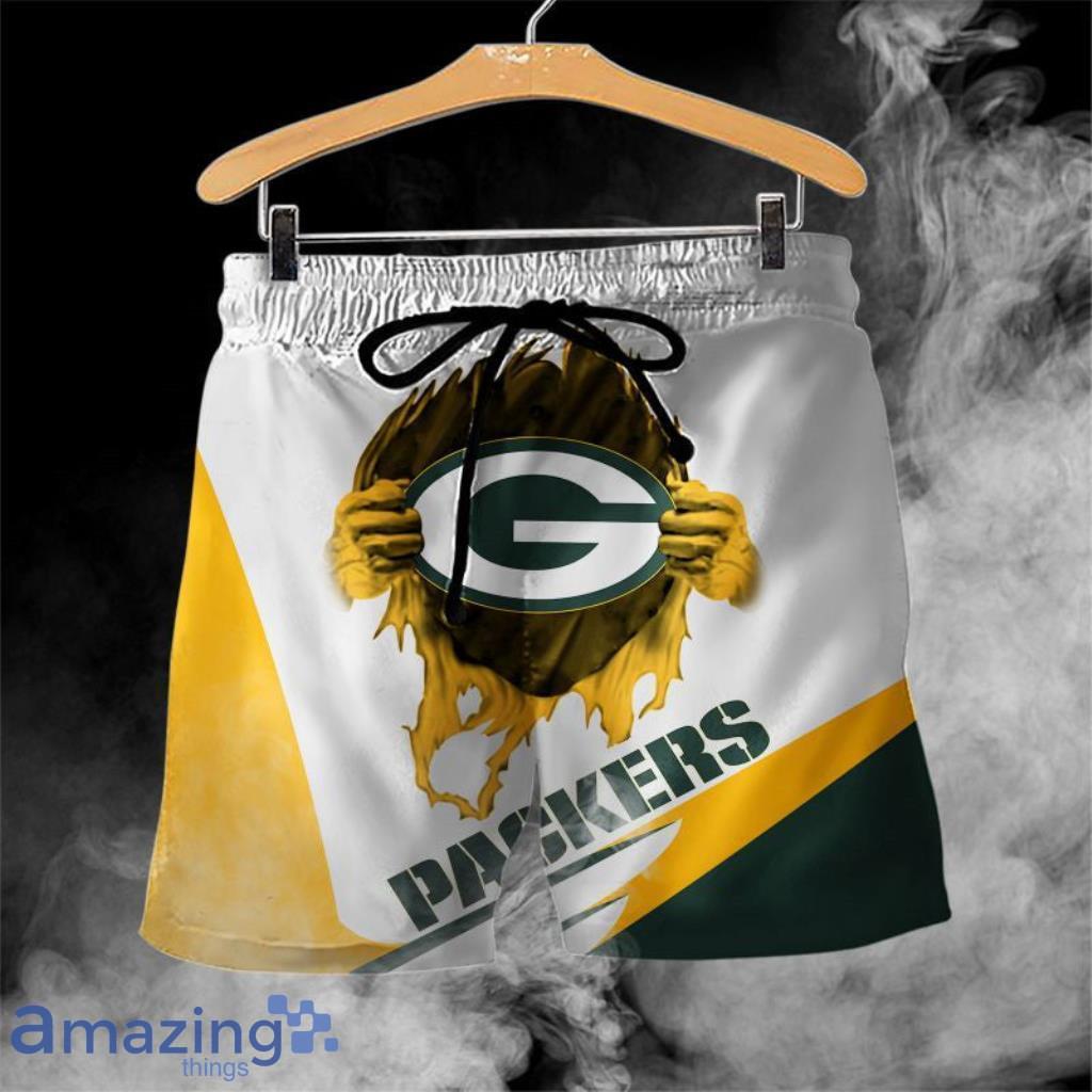 Green Bay Packers Casual Green Hawaiian Shorts Gift For Fans