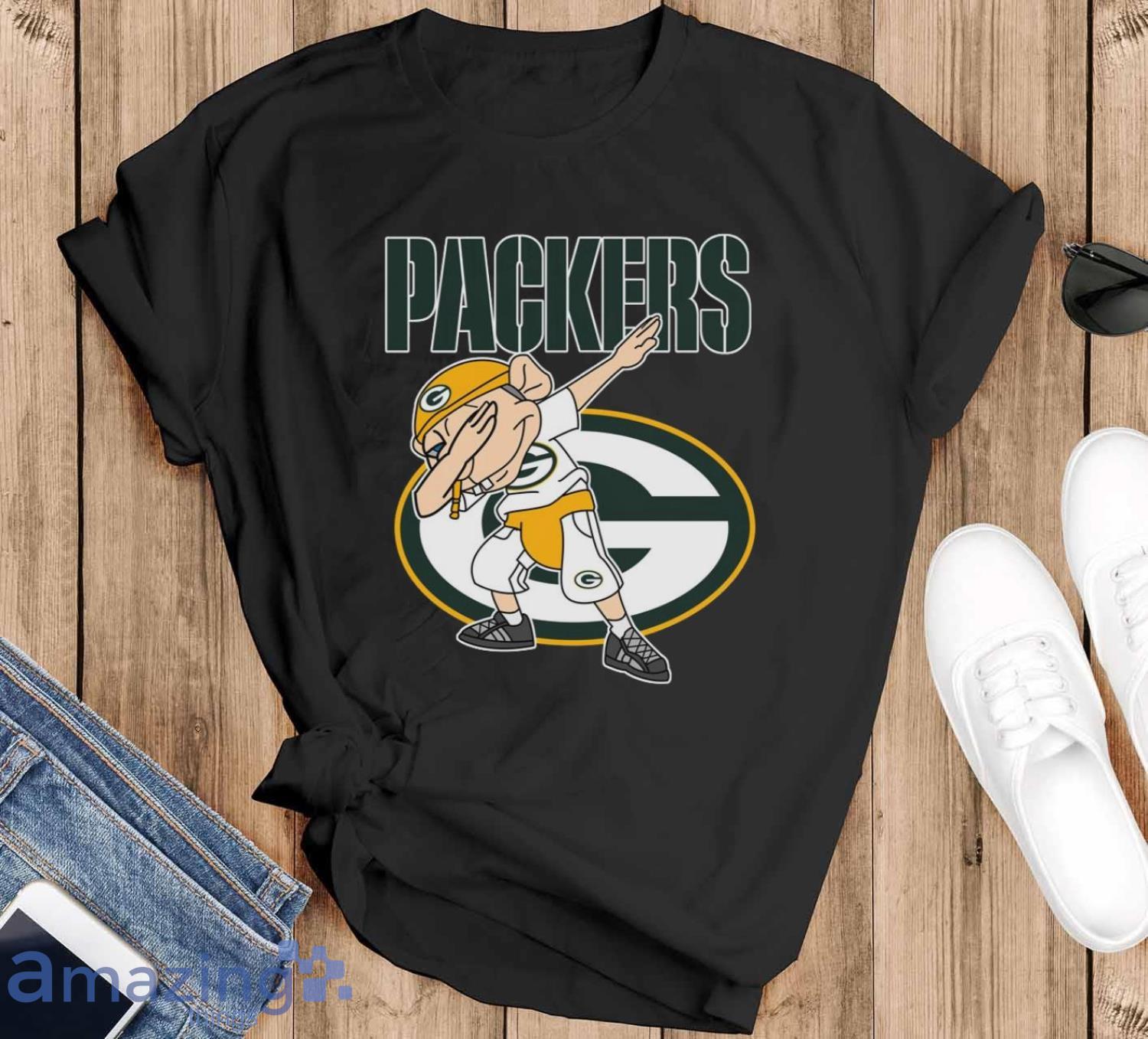 Green Bay Packers NFL Football Jeffy Dabbing Sports T Shirt For Men And Women - Black T-Shirt