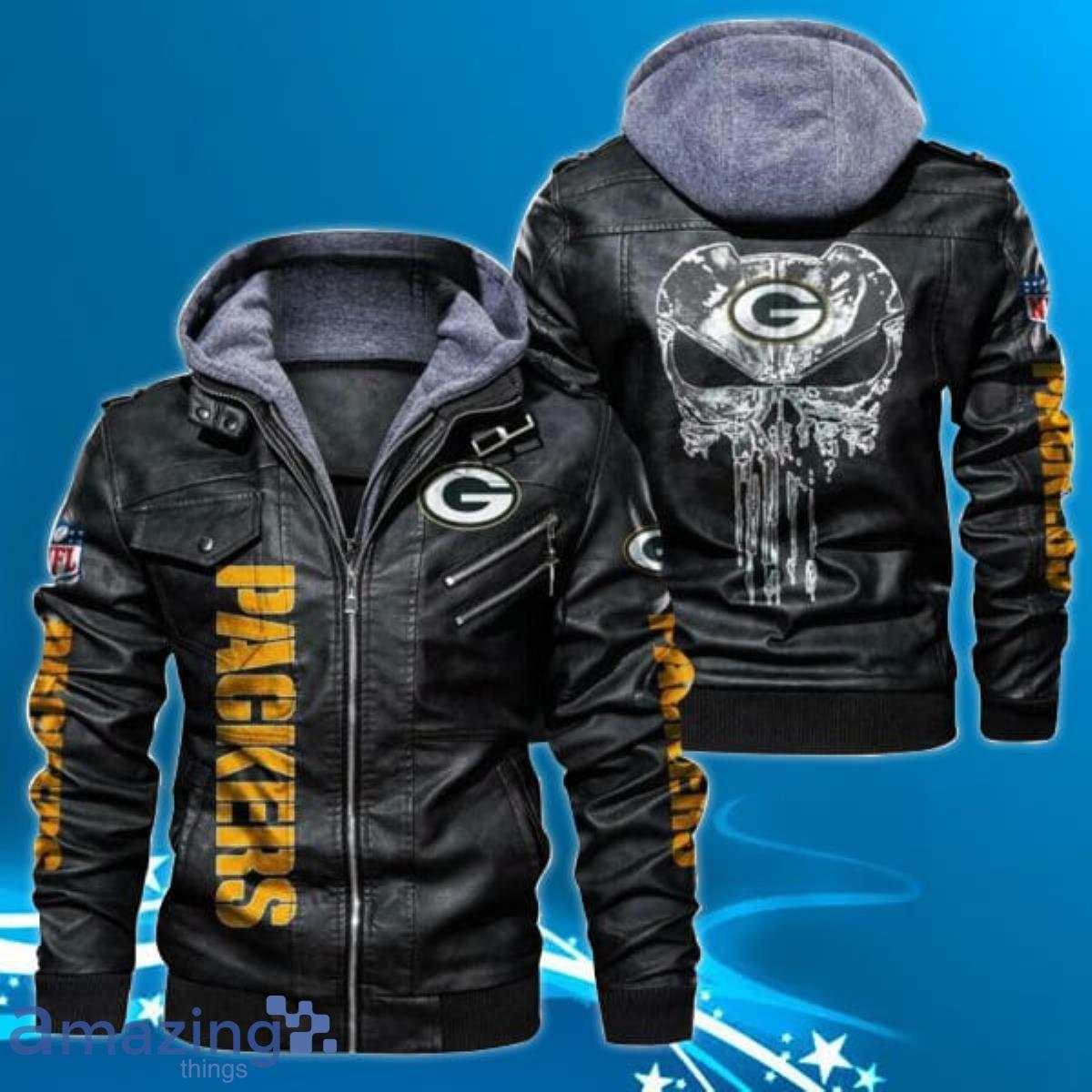 Green Bay Packers NFL Leather Jacket Product Photo 1