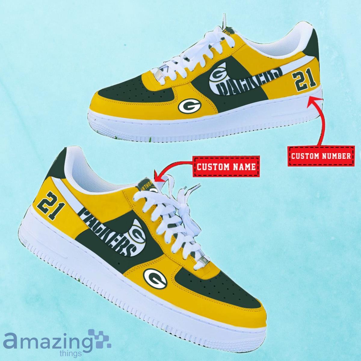 Green Bay Packers NFL Personalized Premium Air Force Shoes Special Gift For Fans Product Photo 2
