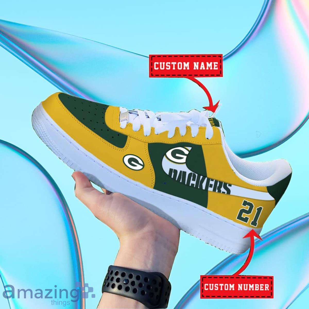 Green Bay Packers NFL Personalized Premium Air Force Shoes Special Gift For Fans Product Photo 1