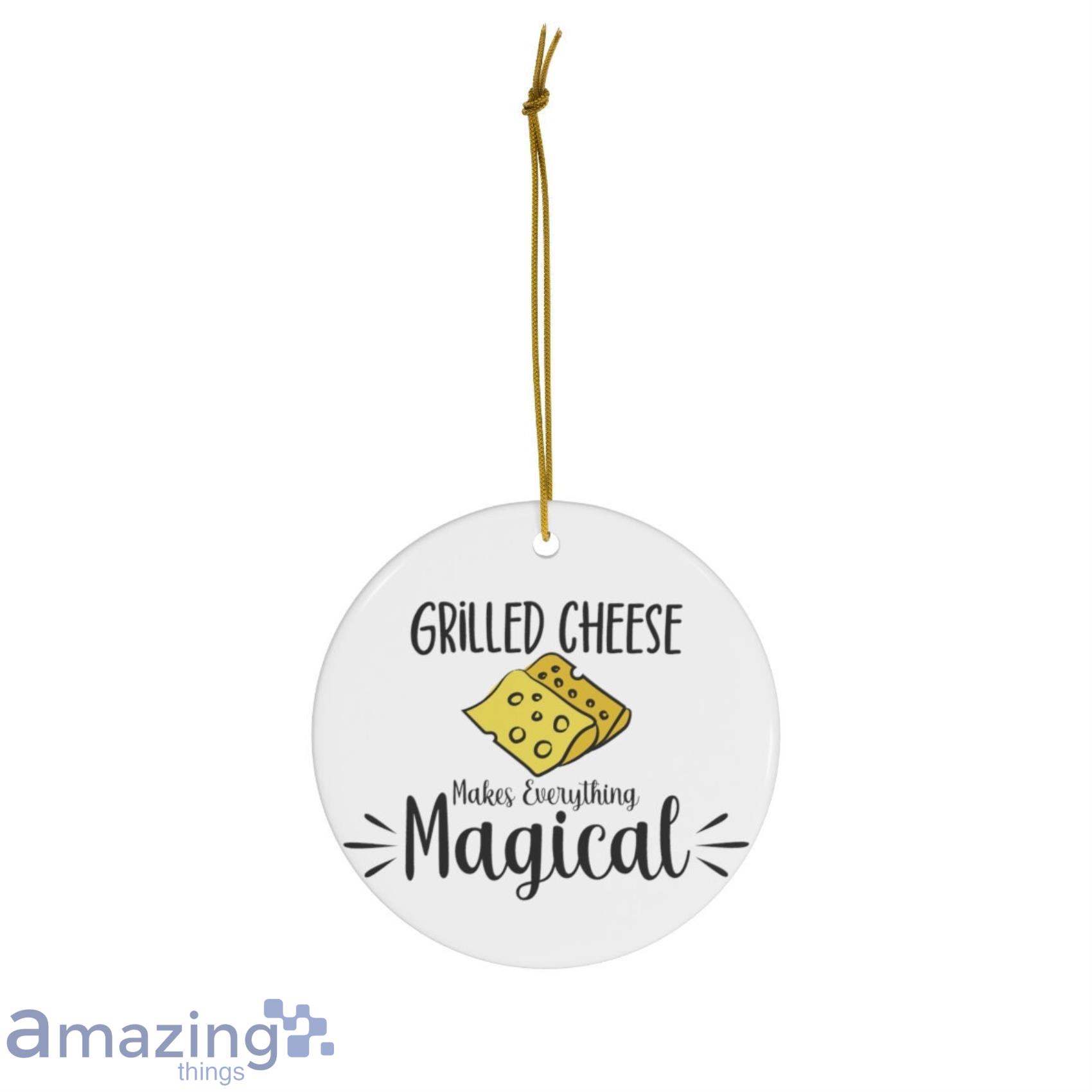 Grilled Cheese Funny Cheese Christmas Ornaments image Grilled Cheese Funny Cheese Christmas Ornaments Product Photo 2