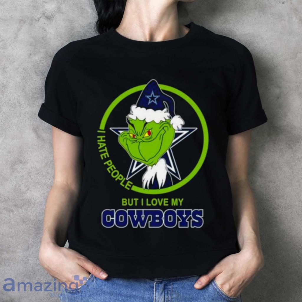 Custom Mens Dallas Cowboys Zip Up Hoodie 3D Fun-loving Grinch