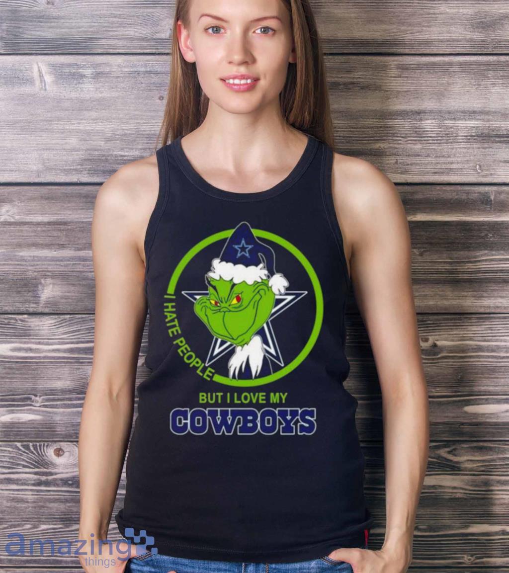 Official The Grinch I Hate People But I Love My Dallas Cowboys T