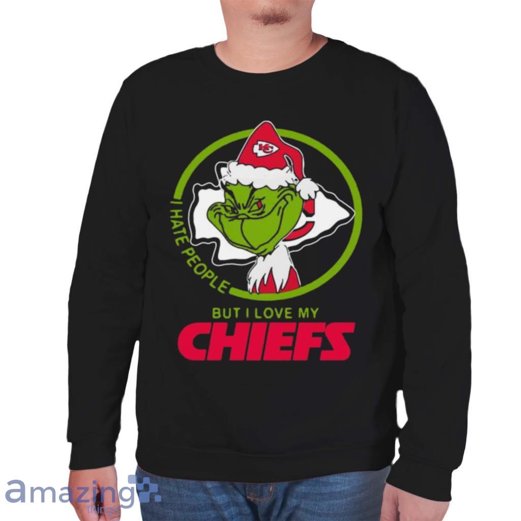 Grinch Santa I Hate People But I Love My Kansas City Chiefs