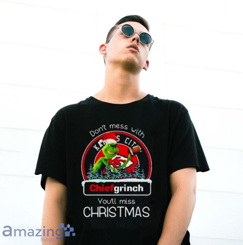 Merry christmas grinch santa kansas city chiefs shirt, hoodie