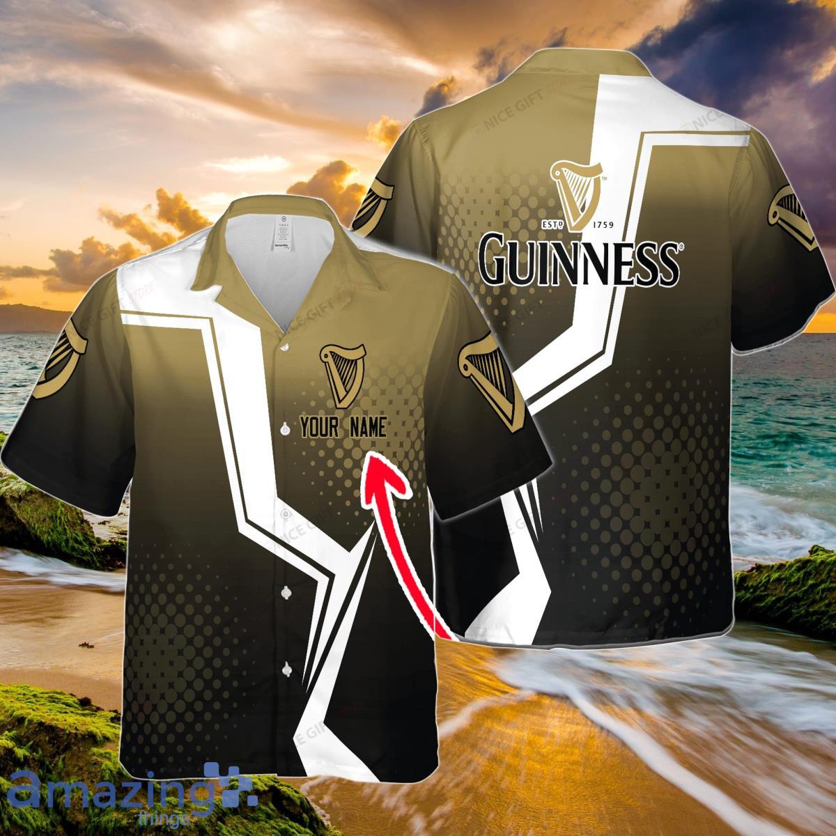 Guinness Custom Name Hawaiian Shirt Summer Beach Hawaiian Shirt Product Photo 1