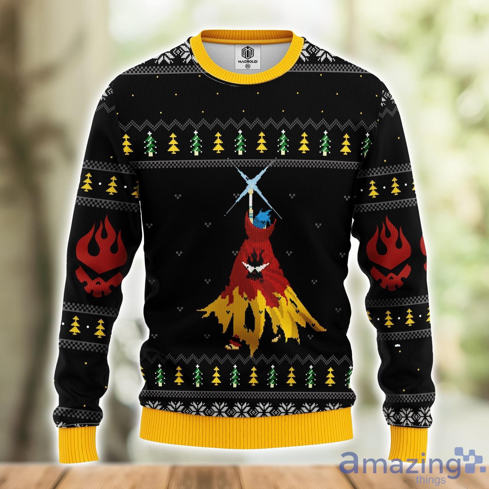 Gurren Lagann Kamina Ugly Christmas Sweater Amazing Gift Men And Women Christmas Gift image Gurren Lagann Kamina Ugly Christmas Sweater Amazing Gift Men And Women Christmas Gift Product Photo 2